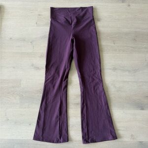 Live The Process Flared Leggings in Deep Plum